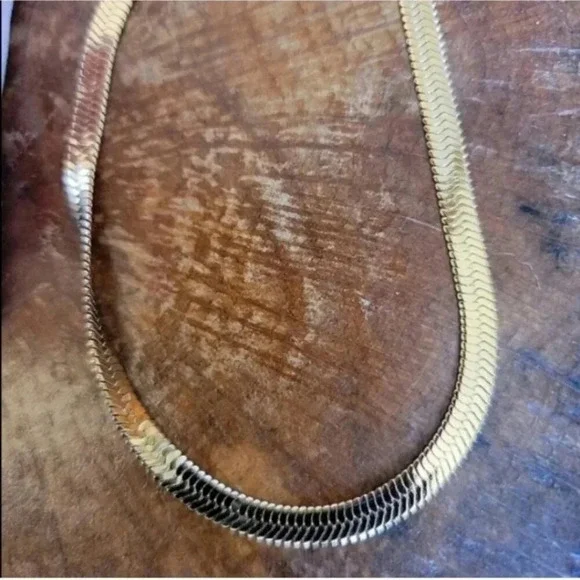 Jennifer Zeuner Gold Herringbone Necklace 16” | Dainty | NWT - Picture 12 of 15